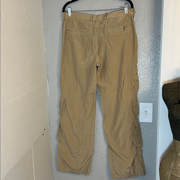 RALPH LAUREN CARGO UTILITY PARACHUTE CARGO PANTS WOMENS SILK BLEND SIZE 10 - Picture 3 of 16